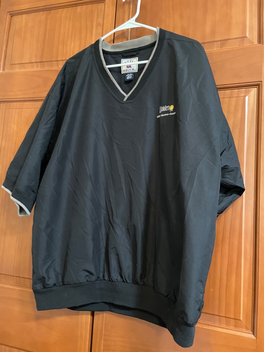 CLEARANCE Cutter & Buck Black Pullover with Beige Trim